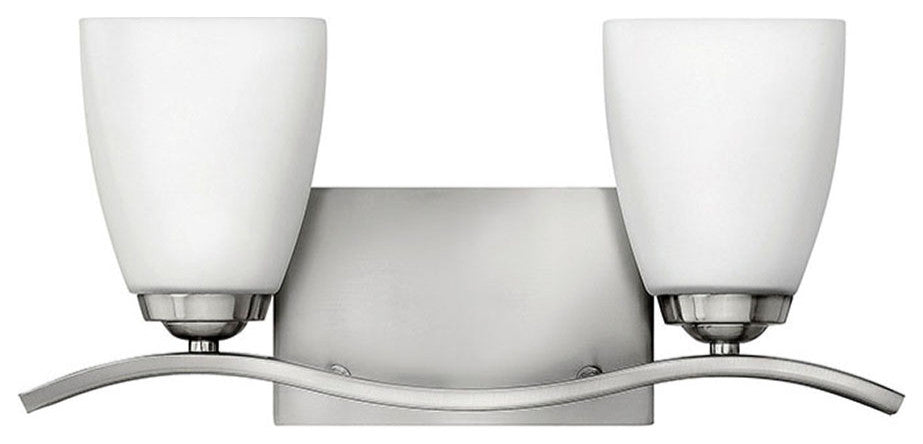 Hinkley Josie Two Light Vanity, Brushed Nickel