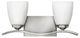 Hinkley Josie Two Light Vanity, Brushed Nickel