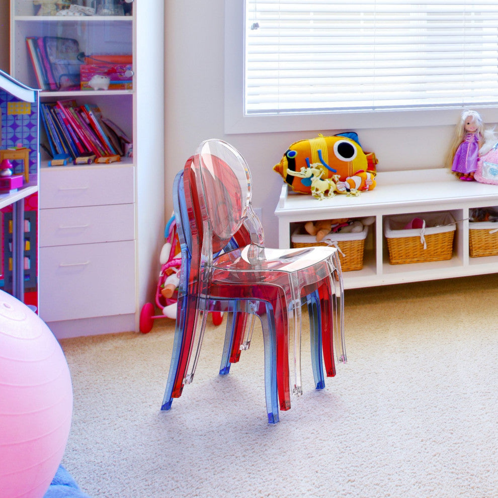 Compamia Elizabeth Kid's Chair, Transparent Blue