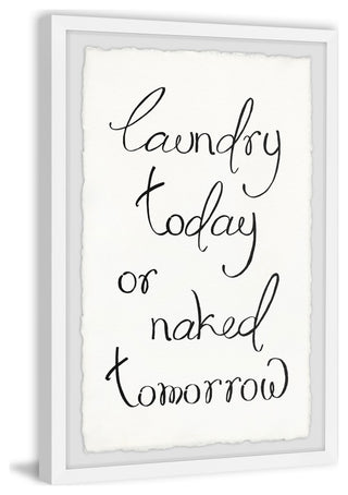 "Laundry Today" Framed Painting Print, 8x12