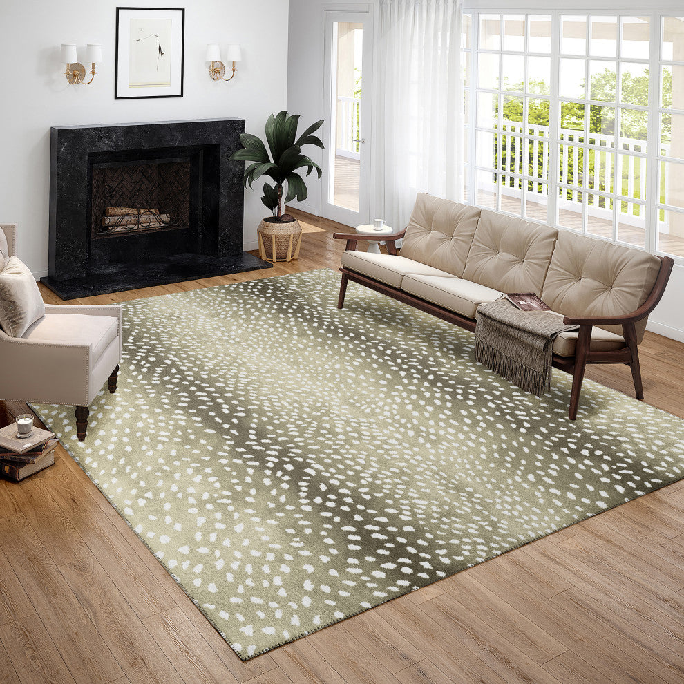 Indoor/Outdoor Mali ML3 Stone Machine Washable 3' x 5' Rug