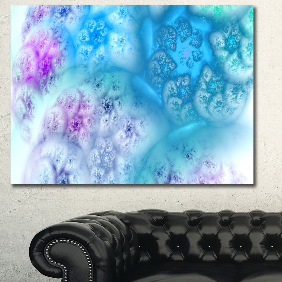 Clear Blue Magic Stormy Sky, Oversized Abstract Canvas Art Print, 60x40