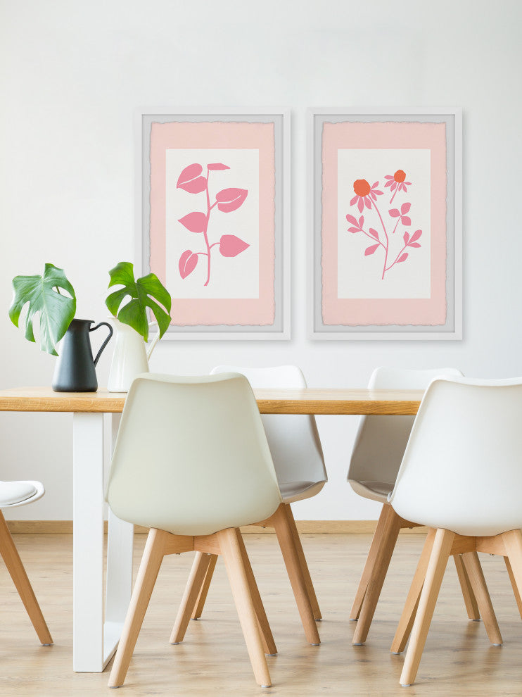 Young Plants Diptych, 2-Piece Set, 20x30 Panels