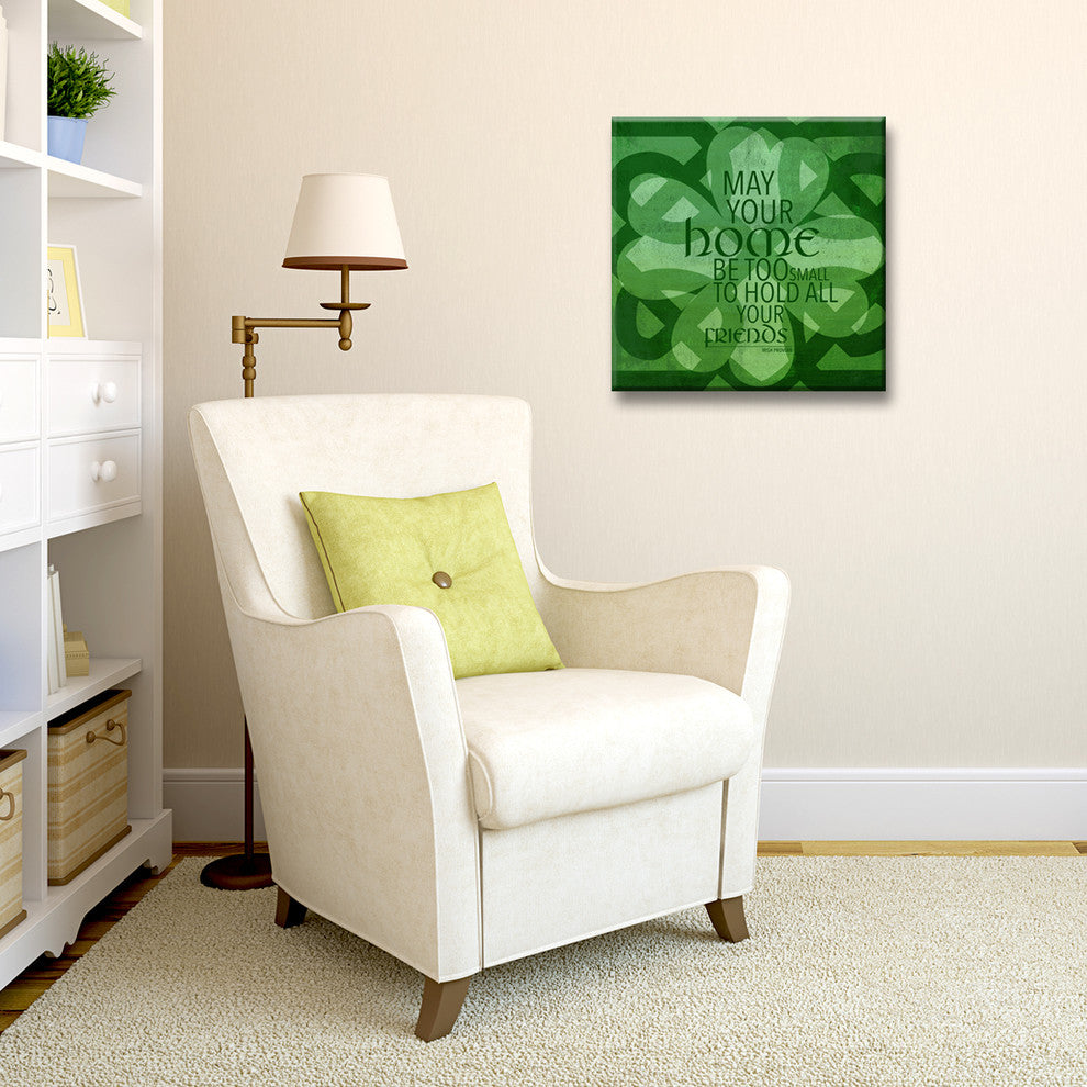 Ready2HangArt 'Home Blessing; Irish Proverb' Canvas Art, (S) 16" Hx16" W