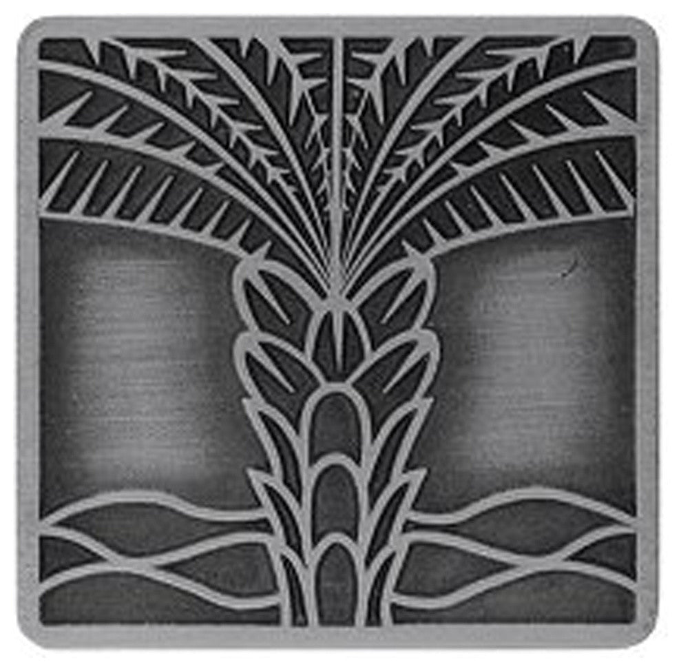 Royal Palm Knob Antique Brass, Antique Pewter