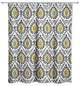 Ikat in Black and Yellow Shower Curtain