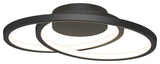 Artika Salto Ceiling Flushmount Light, Black