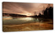 Mountain Lake under Cloudy Sky, African Landscape Canvas Art Print, 32"x16"