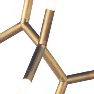 Traveler Chandelier, Natural Brass