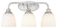 Alberta 3 Light 22" Brushed Nickel Bathroom Vanity Light