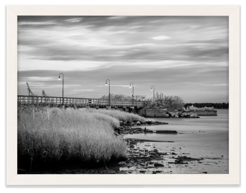 Historic New Castle 2 Coastal Landscape Framed Photo Paper Wall Art Prints, White, 12" X 18"