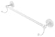 Shadwell 36" Towel Bar with Integrated Hooks, Matte White