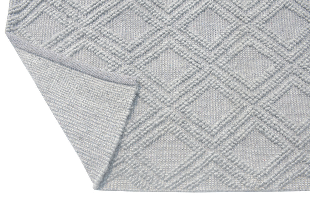 Chloe Diamond Area Rug, Grey, 6' X 9'