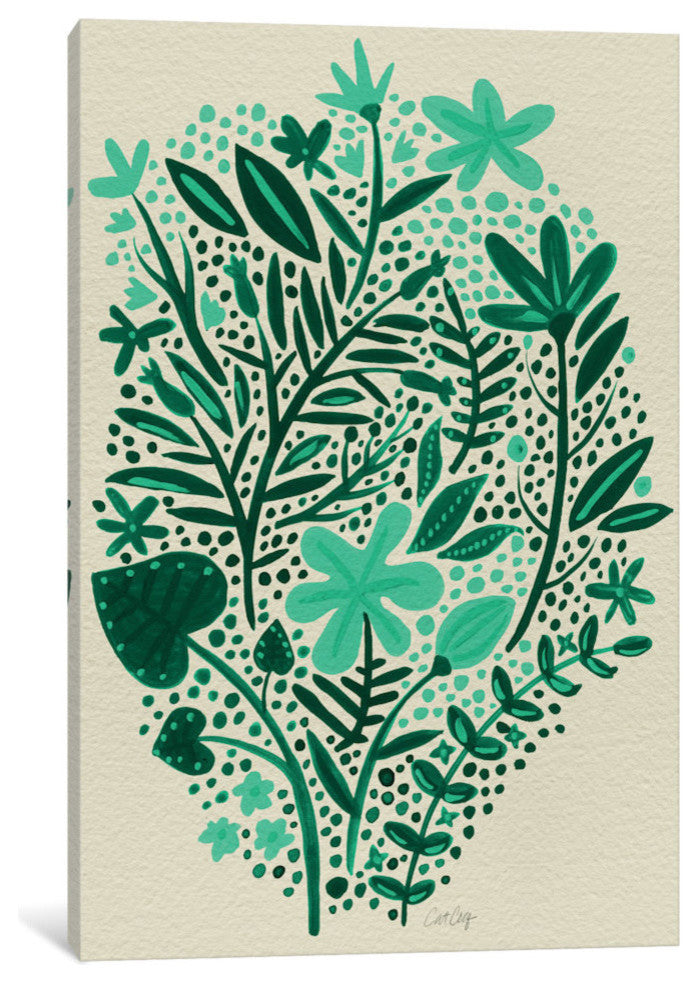 "Garden Green Artprint" by Cat Coquillette, 26x18x1.5