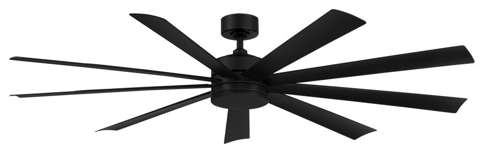 Wynd XL Indoor/Outdoor Smart Ceiling Fan, 72", Matte Black, 2700K Light Kit
