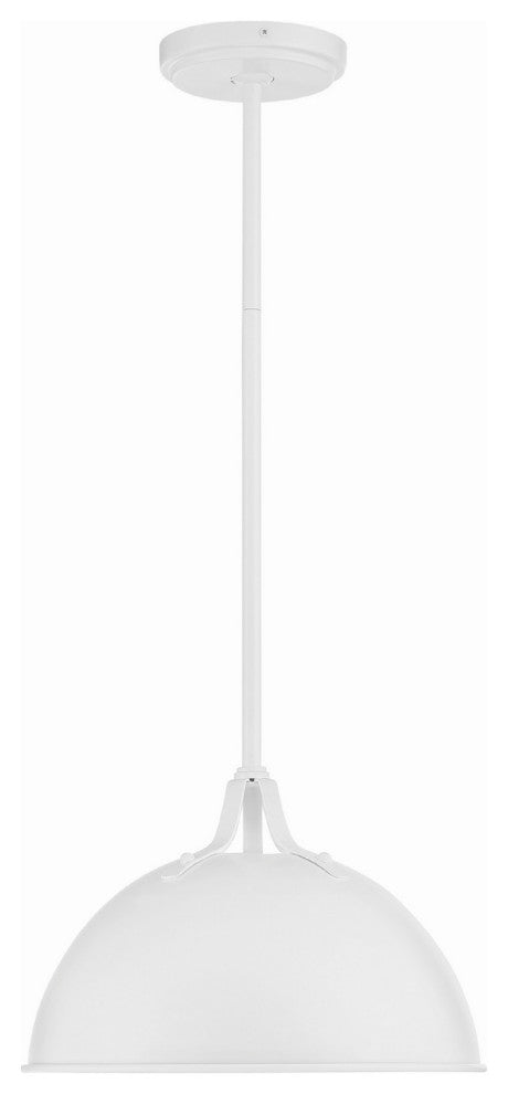 Soto 1-Light Pendant, White
