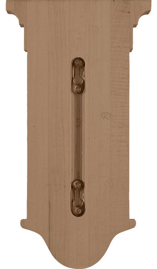 6 1/2"W x 6 1/2"D x 12"H Raised Fluting Corbel, Cherry