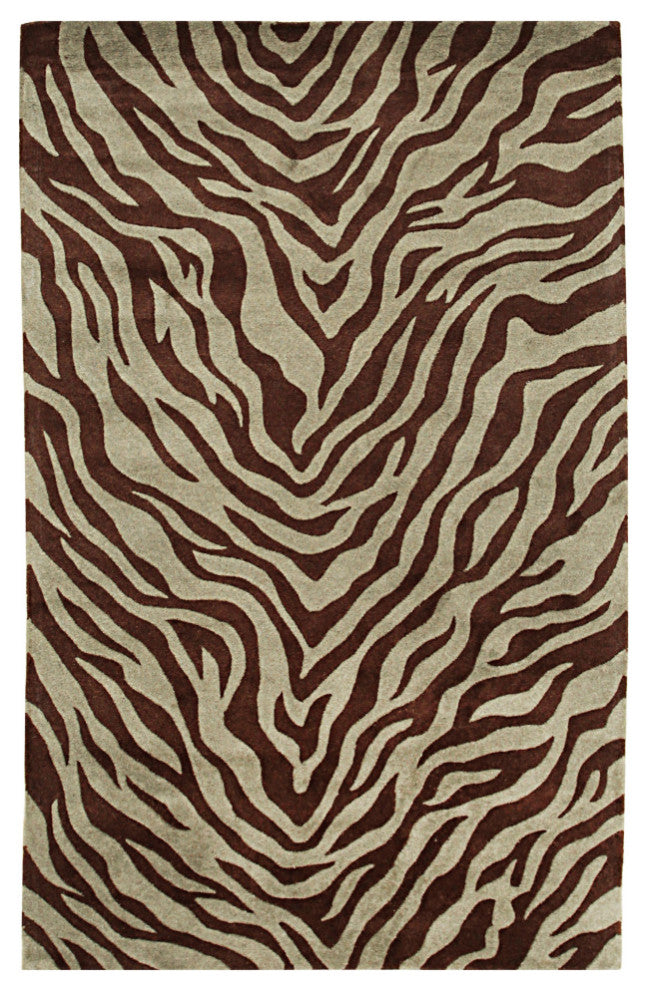 Green Transitional Transitional Wiled Tufted Area Rug