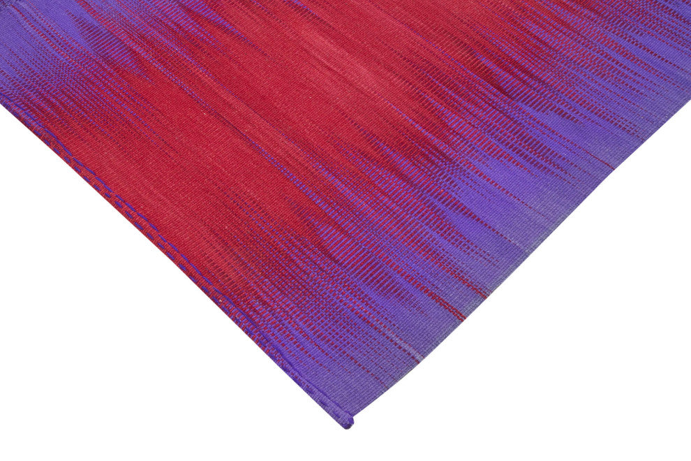Rug N Carpet - Handmade Turkish 6' 7'' x 9' 5'' Modern Design Wool Kilim Rug