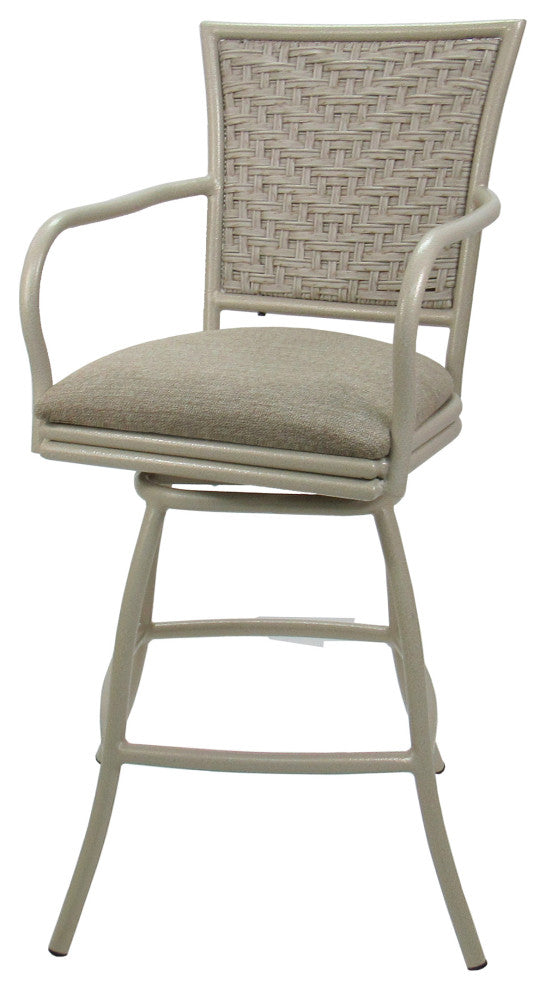 Outdoor Indoor Counter 26", 30" or Extra Tall 34" Bar Stool, Knobbly Taupe, 30"