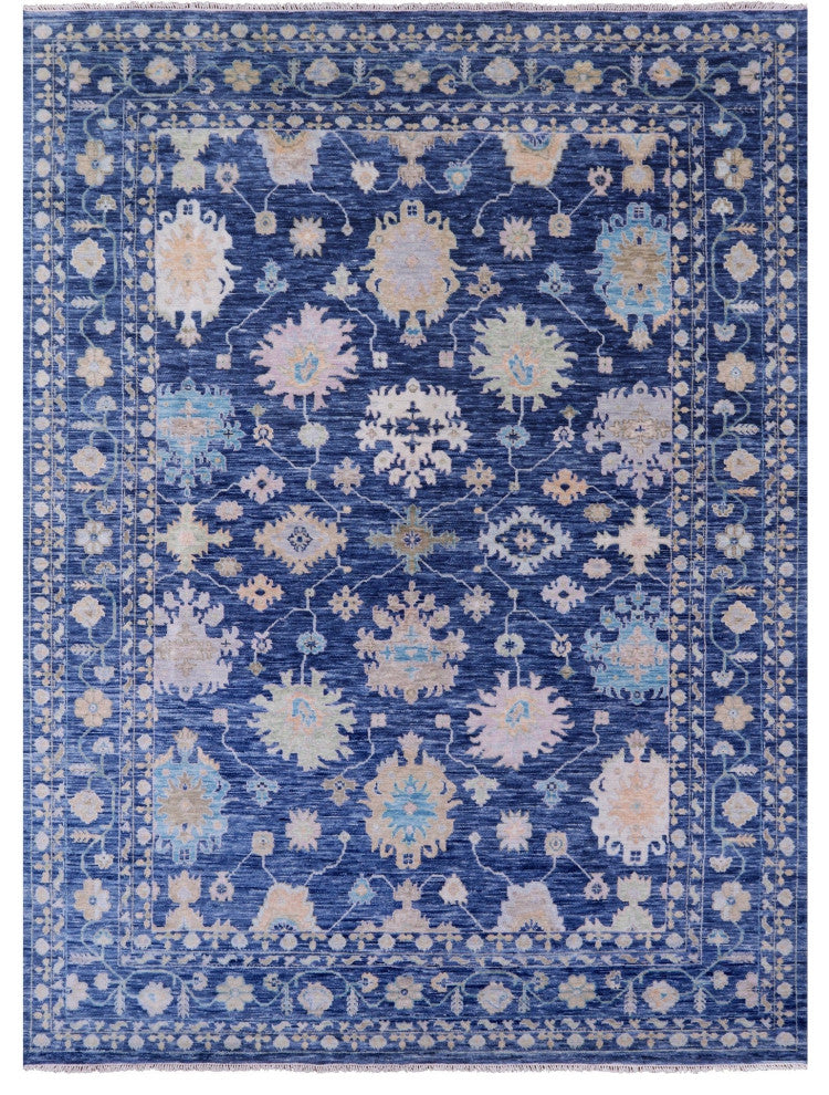 10' 4" X 13' 11" Handmade Turkish Oushak Wool Rug - Q13370
