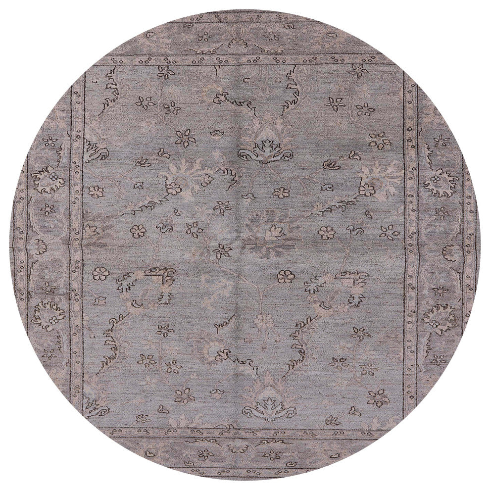 Ahgly Company Indoor Round Mid-Century Modern Area Rugs, 4' Round