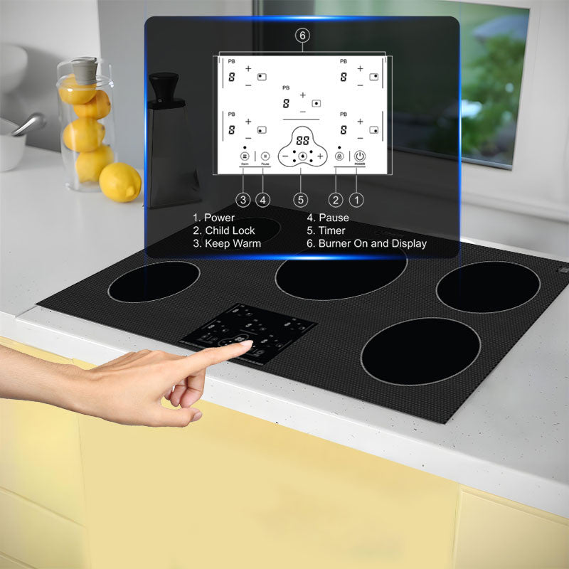 Conserv 36" Built-in Induction Cooktop 5 Burner 220V