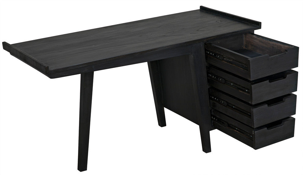 Kennedy Desk, Charcoal Black