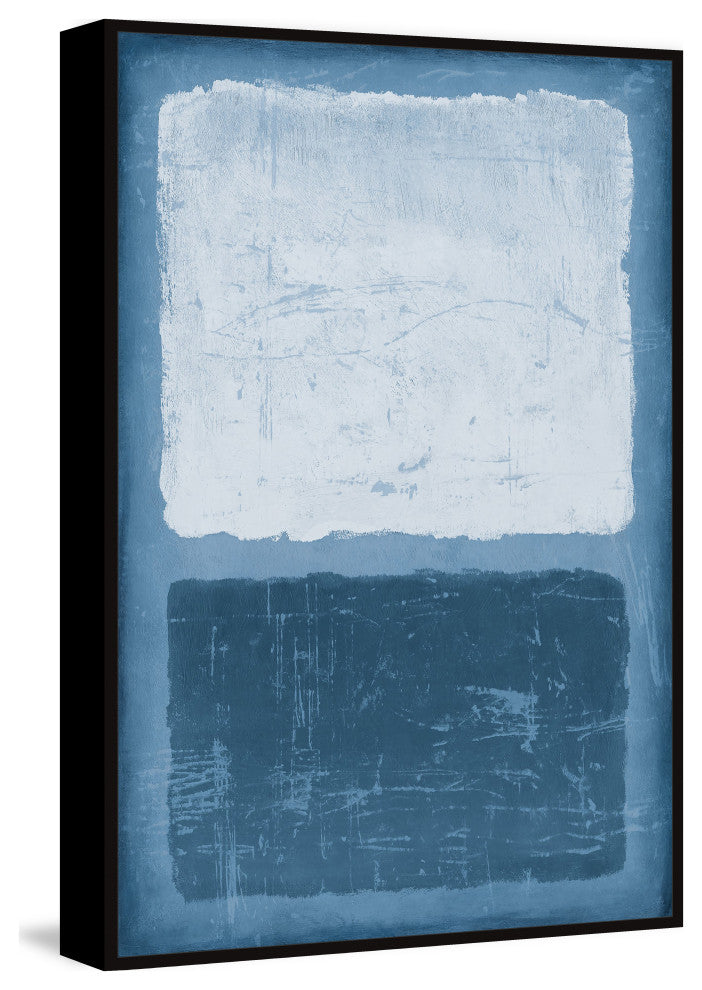 "Sliced Block" Floater Framed Painting Print on Canvas, 12x18