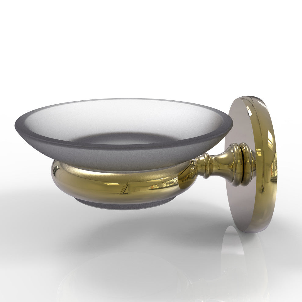 Prestige Skyline Wall Mounted Soap Dish, Unlacquered Brass