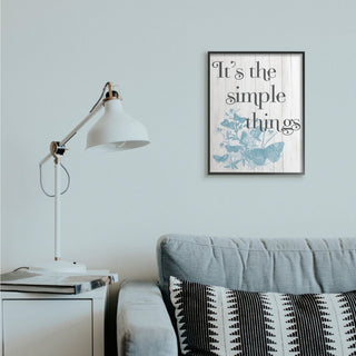 It's the Simple Things Quote Butterfly Nature Rustic Text,1pc, each 16 x 20