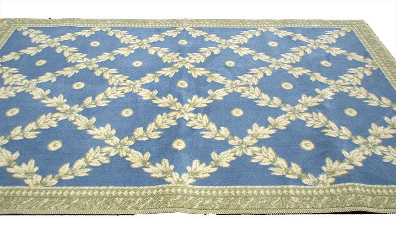 Serge LeSage Accent Rugs, "Bleu Fume"  Collection, Amandine