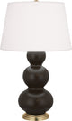 Robert Abbey RA-MCF40 1-Light Table Lamp, Triple Gourd