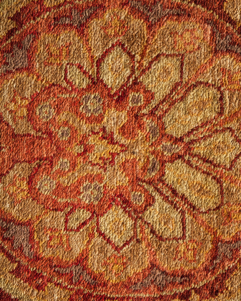 Rylie, One-of-a-Kind Hand-Knotted Area Rug Pink, 8'1"x9'10"