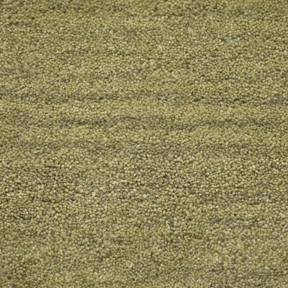 HAND TUFTED WOOL ECO-FRIENDLY AREA RUGS-Green Color, Contemporary Design
