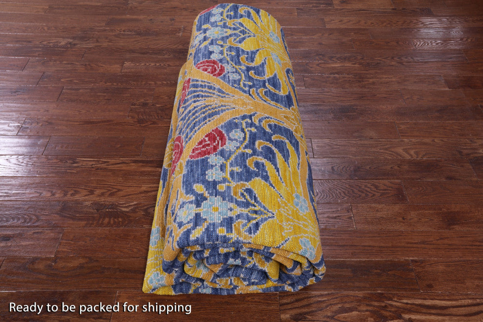 William Morris Handmade Wool Rug 12' 1" X 15' 2" - Q13355