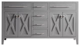 Wimbledon 60" Grey Cabinet, No Mirror