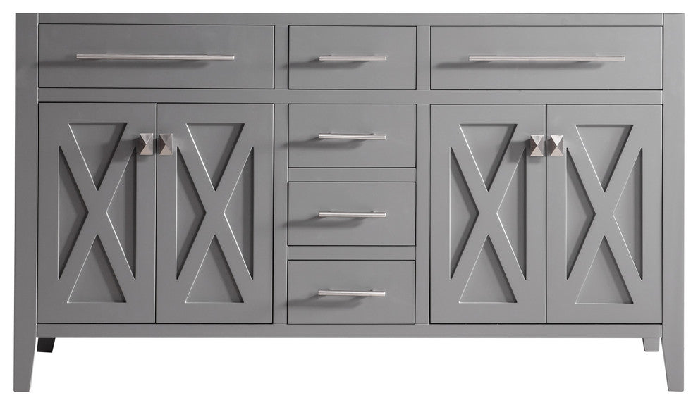Wimbledon 60" Grey Cabinet, No Mirror