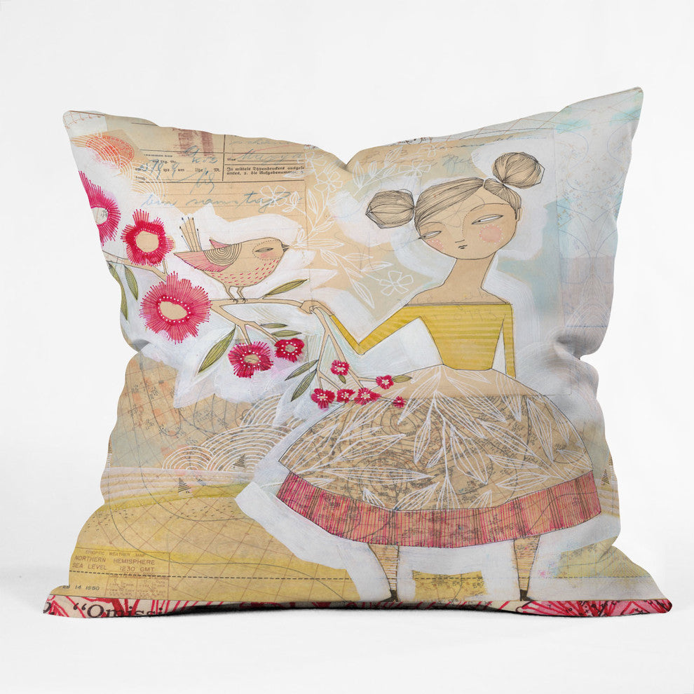 Cori Dantini The Secret To Happiness Outdoor Throw Pillow