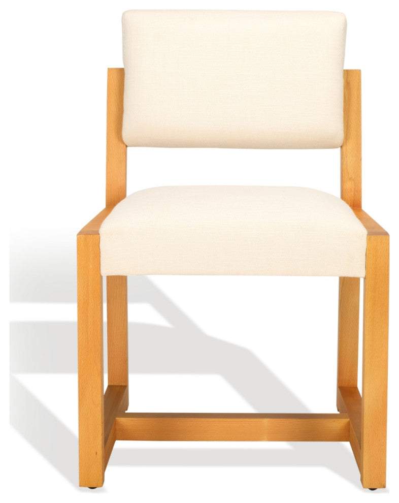 Safavieh Couture Galileo Linen Dining Chair, Sand