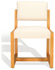 Safavieh Couture Galileo Linen Dining Chair, Sand