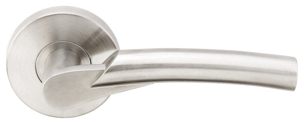 Phoenix Lever, Tubular Privacy, Satin Stainless Steel, 2-3/4" Backset