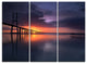 "Vasco Da Gama Bridge Portugal" Metal Wall Art, 3 Panels, 36"x28"