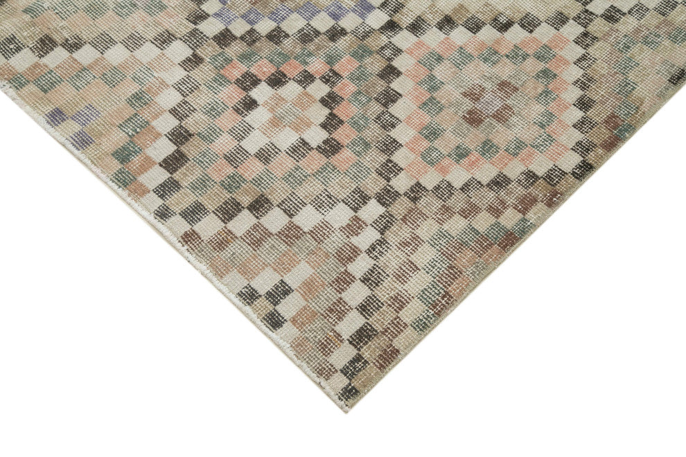 Rug N Carpet - Hand-knotted Anatolian 5' 4'' x 8' 10'' Distressed Vintage Rug