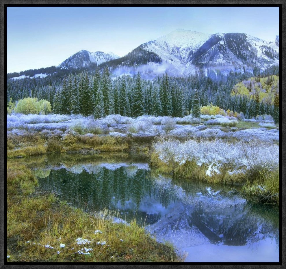 "Pond and Avery Peak, San Juan Mountains, Colorado"  by Tim Fitzharris, 17x16"