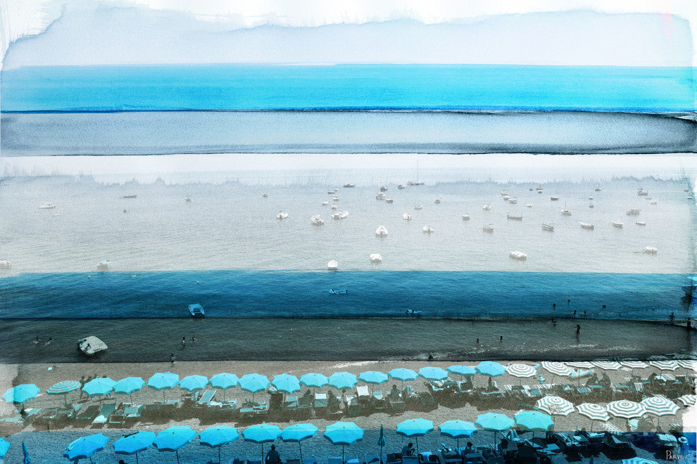 "Spiagga" Fine Art Canvas Print, 36"x24"