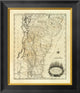 "Vermont, 1795" Framed Canvas Giclee by Mathew Carey, 17x20"