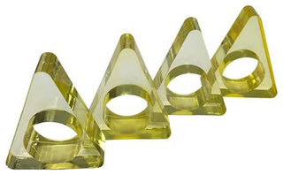 Neon Triangle Napkin Ring, Yellow
