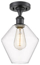 Innovations 516-1C-BK-G652-8 1-Light Semi-Flush Mount, Matte Black