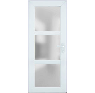 Exterior Prehungdoor Manux 8552 White Silk